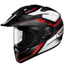 Shoei Hornet X2 Red, White and Black Seeker TC-1