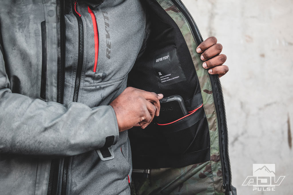 REV'IT! Ridget GTX Jacket inner cell phone pocket